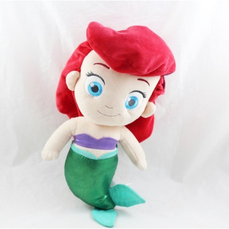 Bambola di peluche sirena Ariel DISNEY STORE La Sirenetta bambina 34 cm
