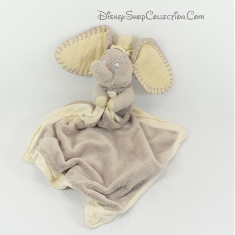 Doudou fazzoletto elefante Dumbo NICOTOY Disney grigio beige 45 cm