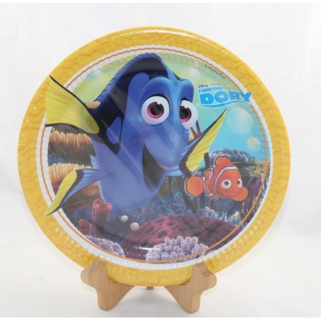 8 cardboard plates Dory DISNEY PIXAR Nemo anniversary 23 cm