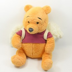 Peluche Winnie l'ourson DISNEY ailes ange blanches assis 30 cl