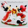 Figura de resina Mickey y Minnie DISNEYLAND PARIS Navidad