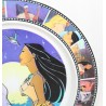 Grande assiette Pocahontas DISNEY Stor vintage pvc décore pellicule de film 28 cm