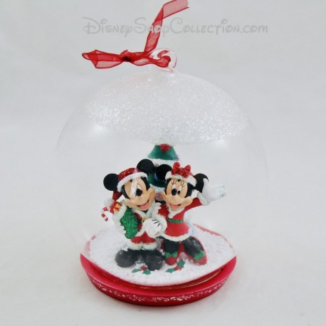Bola de Navidad de cristal DISNEYLAND PARIS Mickey y Minnie