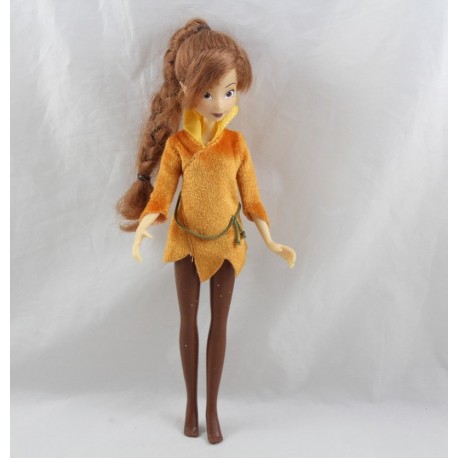 Klassische Feenpuppe Fawn DISNEYLAND PARIS Artikulierte Puppe orange Kleid 24 cm