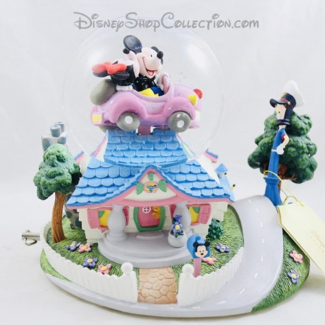 Schneekugel Musical Automat Licht DISNEY STORE Mickey und Minnie Luv Road