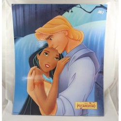 Poster plastifié John Smith et Pocahontas DISNEY affiche vintage 51 cm