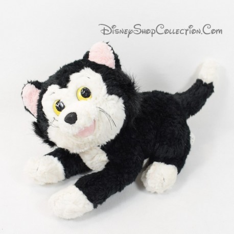 Peluche Figaro gatto DISNEYLAND PARIS Pinocchio vintage bianco e nero 33 cm