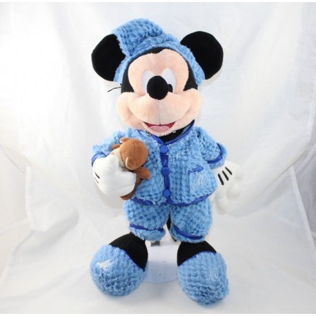 Plush Mickey DISNEYLAND PARIS pyjamas blue teddy bear 40 cm