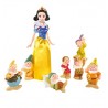 Snow White doll set DISNEY MATTEL with the 7 dwarfs