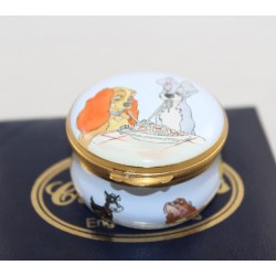 Boîte émaillée La Belle et le clochard CRUMMLES Disney pilulier boîte objet avec écrin