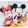 Resin figurine Mickey and Minnie DISNEYLAND PARIS Eiffel Tower Disney flag 13 cm