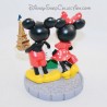 Figura de resina Mickey y Minnie DISNEYLAND PARÍS Torre Eiffel Bandera Disney 13 cm
