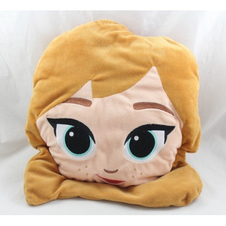 Cuscino testa Anna DISNEY La principessa regina delle nevi viso Frozen 33 cm