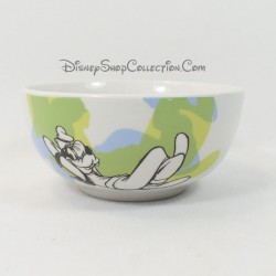 Bol Dingo DISNEY ami de Mickey allongé ombres vert bleu céramique 12 cm