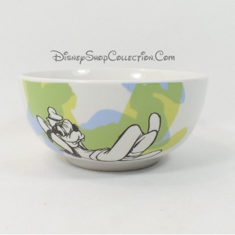 Cuenco Goofy DISNEY amigo de Mickey sombras alargadas verde azul cerámica 12 cm