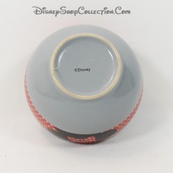 Bol Minnie DISNEY gris noir rouge pois blanc Minnie Mouse céramique 14 cm