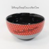 Cuenco Minnie DISNEY gris negro rojo guisante blanco Minnie Mouse cerámica 14 cm