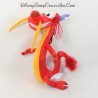 Peluche dragon Mushu DISNEY STORE Mulan rouge Disney 40 cm
