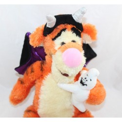Peluche Tigrou DISNEY STORE Halloween déguisé en dragon avec fantôme 35 cm
