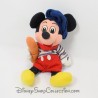 Plush Mickey DISNEY STORE French baguette of bread and vintage blue beret 20 cm