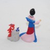 Mulan DISNEY Mulan Mushu and Cricket 7 cm figurine set