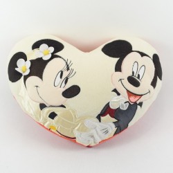 Coussin Mickey et Minnie DISNEYLAND PARIS mariage Disney 37 cm