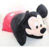 Cojín de felpa Mickey DISNEYLAND PARIS almohada mascotas rojo y negro 50 cm