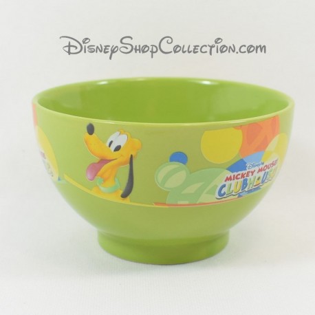 Dog bowl Pluto DISNEY Mickey Mouse Clubhouse green ceramic