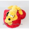 Peluche Chien Pluto DISNEY NICOTOY Mickey et ses amis coeur rouge "I love you"
