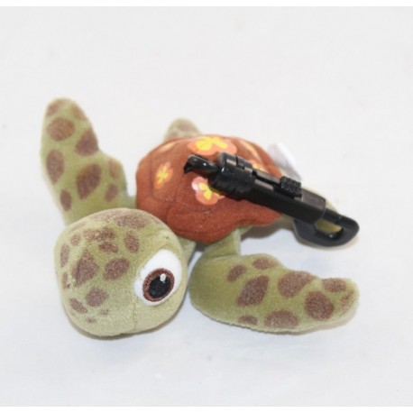 Schlüsselanhänger Plüsch Squizz Schildkröte DISNEY STORE Die Welt von Nemo 12 cm