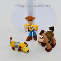 Set mit 3 Toy Story DISNEY PIXAR Woody, Pil Poil und Zigzag Figuren