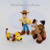 Set mit 3 Toy Story DISNEY PIXAR Woody, Pil Poil und Zigzag Figuren