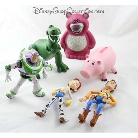 Lot of 6 great action figures Toy Story DISNEY PIXAR Buzz Woody Jessie Rex