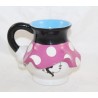 Mug in relief Minnie DISNEYLAND PARIS cup 3D dress pink blue white black handle hand 12 cm
