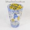 Ausgestelltes Glas Mickey DISNEY Comic Strip blau gelb 12 cm