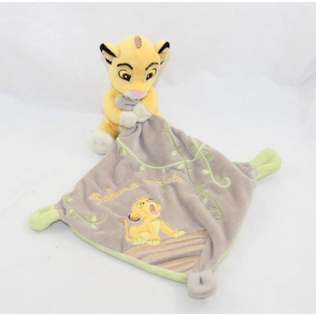 Doudou handkerchief lion Simba DISNEY NICOTOY The Lion King Hakuna Matata 30 cm