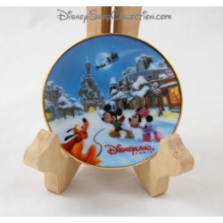 Mini decorative plate Mickey Minnie DISNEYLAND PARIS Merry Christmas Merry Christmas