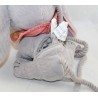 Bolso bandolera Dumbo DISNEY ZARA tejido acanalado gris naranja 26 cm