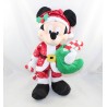 Peluche Mickey DISNEYLAND PARIS Calze di Natale verde orzo zucchero Babbo Natale 37 cm