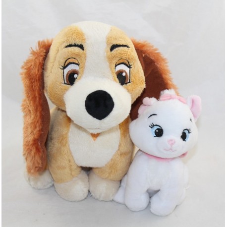 Plush Lady and Marie DISNEY NICOTOY dog and cat set animals Disney 23 cm