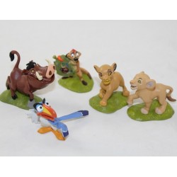 Figurines Le Roi Lion DISNEY lot de 5 figurines plastique Timon Pumba Zazu ...