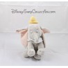Peluche éléphant Dumbo DISNEY STORE Dumbo gris col blanc 21 cm