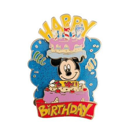 Slider de Pin Mickey DISNEYLAND PARIS Feliz cumpleaños
