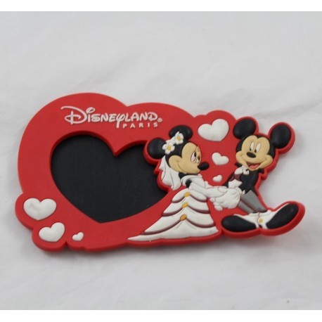 Magnete Mickey Minnie DISNEYLAND PARIGI Disney cuore matrimonio 13 cm