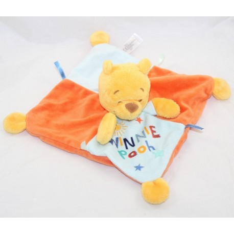 Manta plana Winnie DISNEY NICOTOY Winnie Pooh naranja azul 30 cm