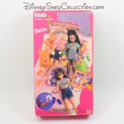 Poupée Barbie DISNEY MATTEL Stacie & Winnie the Pooh Flashlight pyjama party 1997