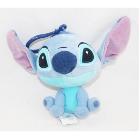 Portachiavi in peluche Stitch DISNEY PARKS Lilo e Stitch seduto blu 13 cm