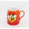 Tazza Mickey DISNEY STORE arancio effetto retrò effetto choppe ceramica 12 cm