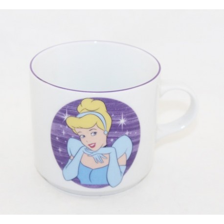 Mug Cinderella DISNEY Princess cup white and purple ceramic 8 cm