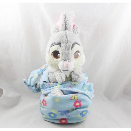 Conejo de felpa Pan Pan DISNEYLAND PARIS Bambi baluchon Panpan bag Disney Babies 28 cm